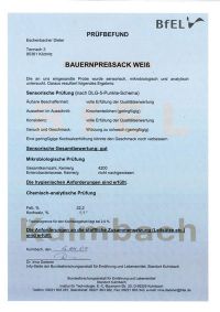 Rangabauer Weißer Pressack - BfLE Urteil: gut